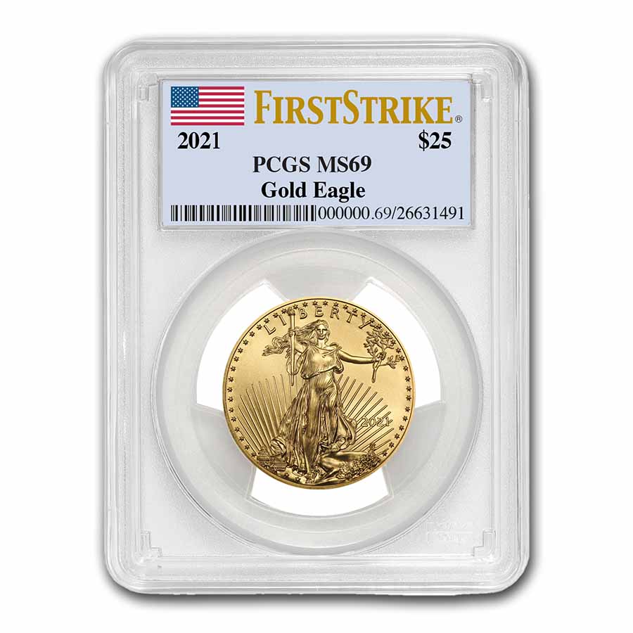 Buy 2021 1/2 oz American Gold Eagle MS-69 PCGS (FirstStrike