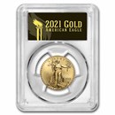 2021 1/2 oz American Gold Eagle (Type 2) MS-70 PCGS (FDI, Black)