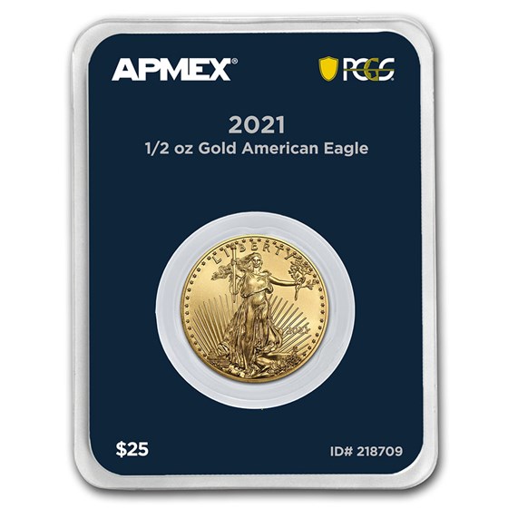 2021 1/2 oz Gold Eagle (Type 1) (MD® Premier + PCGS FirstStrike®) 2021 1/2 oz Gold Eagle (Type 1) (MD® Premier + PCGS FirstStrike®)