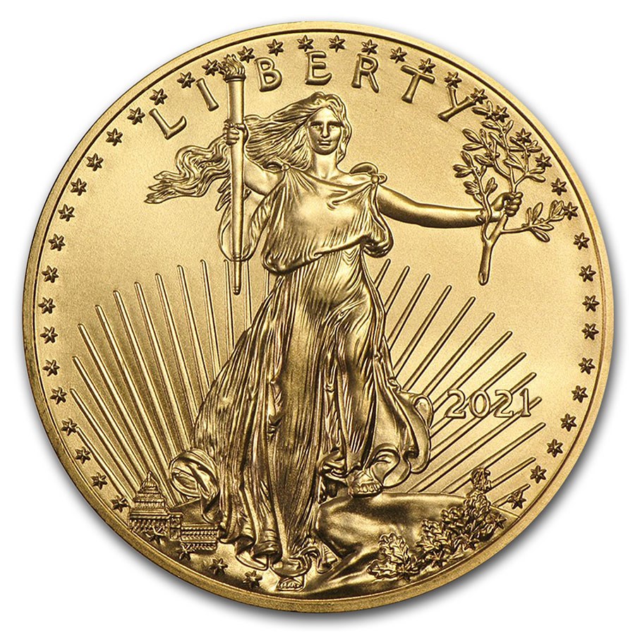 2021 1/4 oz American Gold Eagle Coin BU (Type 1)
