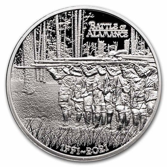 2021 1 oz Ag $1 American Rev 250th Anniv Battle of Alamance Prf 2021 1 oz Ag $1 American Rev 250th Anniv Battle of Alamance Prf