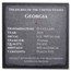 2021 1 oz Ag Treasures of the U.S. Georgia Peach Pits (Box/COA)