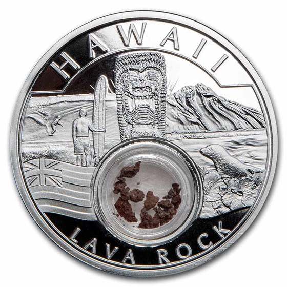 2021 1 oz Ag Treasures of the U.S. Hawaii Lava Rock (Box/COA) 2021 1 oz Ag Treasures of the U.S. Hawaii Lava Rock (Box/COA)
