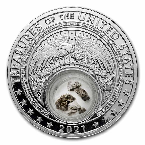 2021 1 oz Ag Treasures of the U.S. Indiana Limestone (Box/COA) 2021 1 oz Ag Treasures of the U.S. Indiana Limestone (Box/COA)