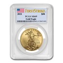 2021 1 oz American Gold Eagle (Type 1) MS-69 PCGS (FirstStrike®)