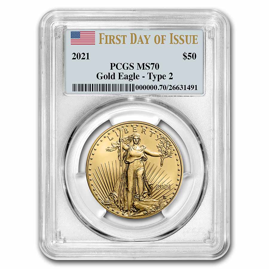 Buy 2021 1 oz Gold Eagle Type 2 MS-70 | APMEX