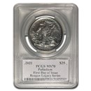 2021 1 oz American Palladium Eagle MS-70 PCGS (First Day, Reagan)