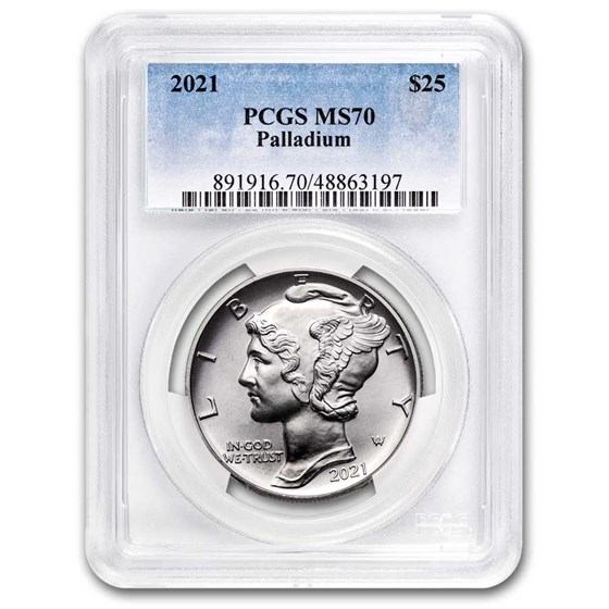 2021 1 oz American Palladium Eagle MS-70 PCGS 2021 1 oz American Palladium Eagle MS-70 PCGS