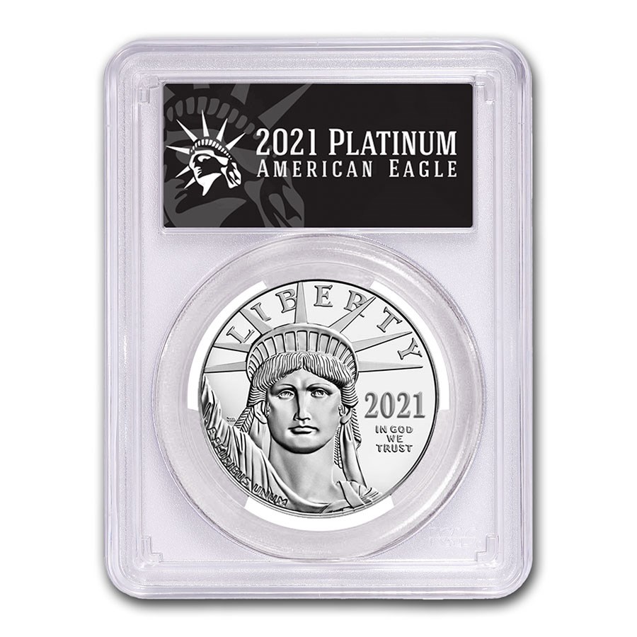 2021 1 oz American Platinum Eagle MS-70 PCGS (FDI, Black Label)