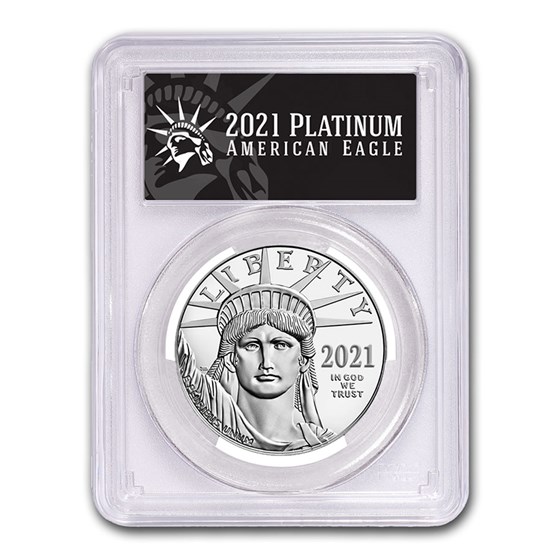 2021 1 oz American Platinum Eagle MS-70 PCGS (FS, Black Label) 2021 1 oz American Platinum Eagle MS-70 PCGS (FS, Black Label)