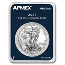 2021 1 oz American Silver Eagle (Type 1) (MintDirect® Single)