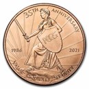 2021 1 oz Copper Round - PCGS 35th Anniversary