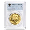 2021 1 oz Gold Buffalo MS-70 PCGS (FS, Black Diamond)
