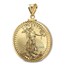 2021 1 oz Gold Eagle Pendant (Diamond-ScrewTop Bezel)