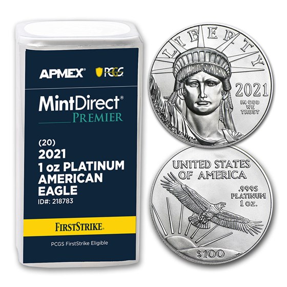 2021 1 oz Platinum Eagle (20-Coin MD® Premier + PCGS FS® Tube) 2021 1 oz Platinum Eagle (20-Coin MD® Premier + PCGS FS® Tube)