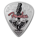 2021 1 oz Proof Silver Fender® Guitar Pick 75th Anniversary 2021 1 oz Proof Silver Fender® Guitar Pick 75th Anniversary
