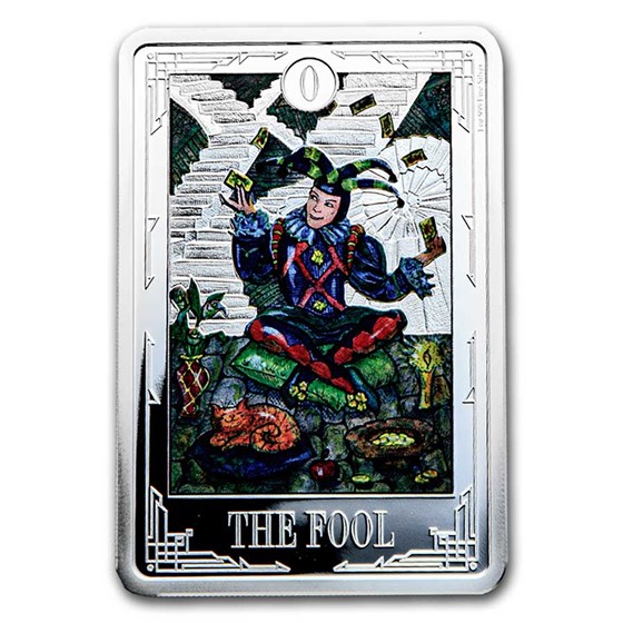 2021 1 oz Silver $2 Tarot Cards: The Fool 2021 1 oz Silver $2 Tarot Cards: The Fool
