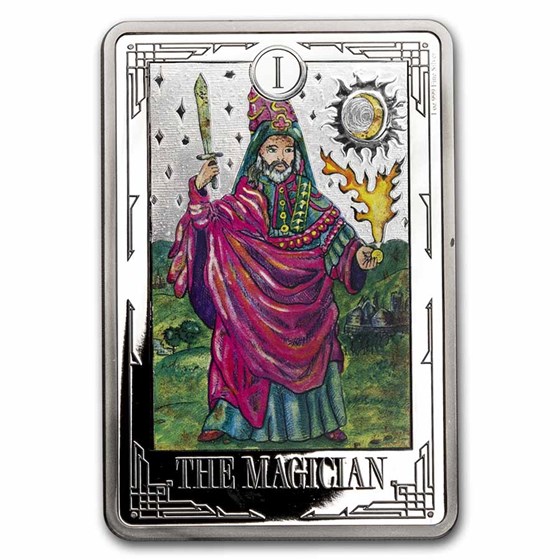2021 1 oz Silver $2 Tarot Cards: The Magician