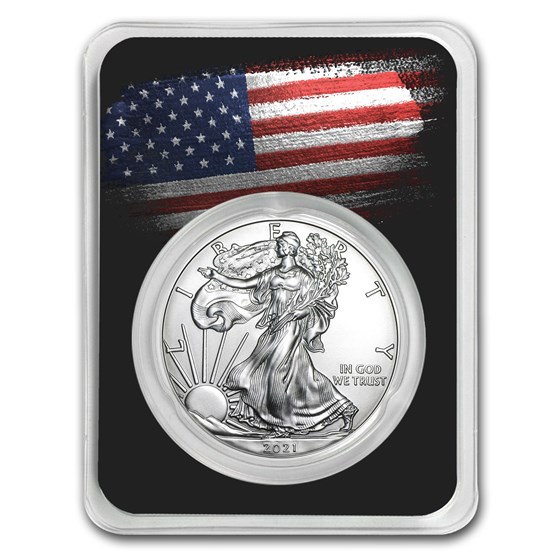 2021 1 oz Silver American Eagle - American Flag 2021 1 oz Silver American Eagle - American Flag