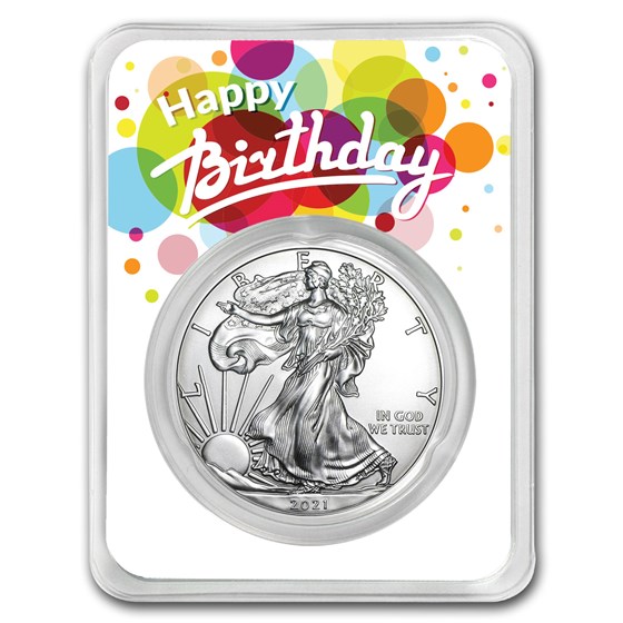 2021 1 oz Silver American Eagle - Birthday Surprise 2021 1 oz Silver American Eagle - Birthday Surprise