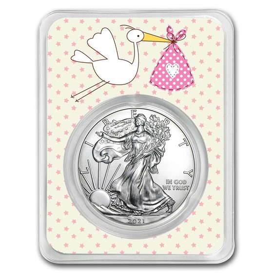 2021 1 oz Silver American Eagle - It's A Girl Delivery 2021 1 oz Silver American Eagle - It's A Girl Delivery
