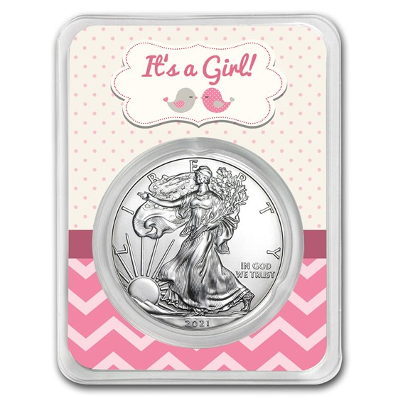 2021 1 oz Silver American Eagle - It's A Girl 2021 1 oz Silver American Eagle - It's A Girl