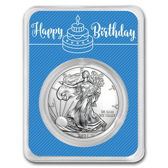 2021 1 oz Silver American Eagle - Royal Birthday 2021 1 oz Silver American Eagle - Royal Birthday