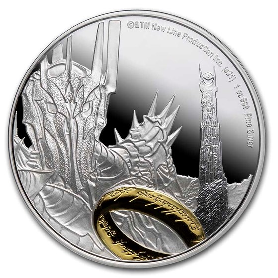 2021 1 oz Silver Coin $2 The Lord of the Rings: Sauron 2021 1 oz Silver Coin $2 The Lord of the Rings: Sauron