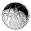 2021 1 oz Silver Domed Native American Weapons Sioux Bow & Arrow