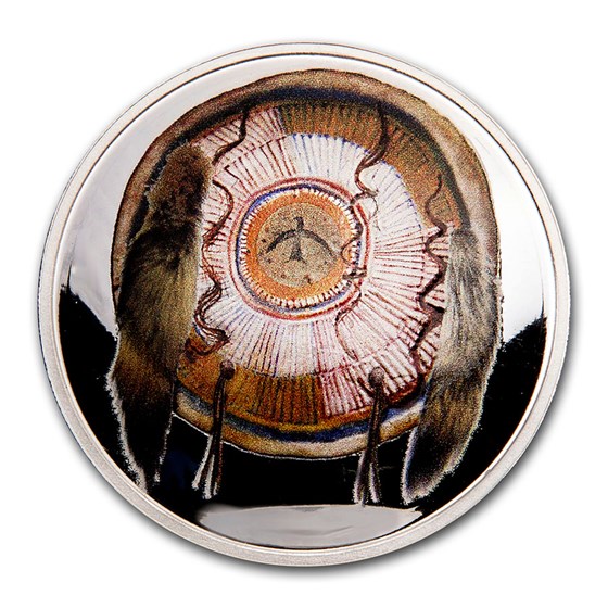 2021 1 oz Silver Domed Native American Weapons Sioux Bow & Arrow 2021 1 oz Silver Domed Native American Weapons Sioux Bow & Arrow