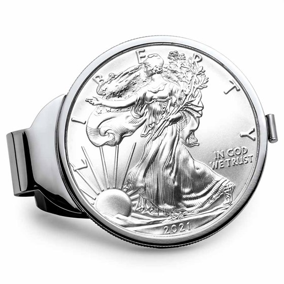 2021 1 oz Silver Eagle Money Clip 2021 1 oz Silver Eagle Money Clip