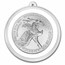 2021 1 oz Silver Eagle Type 2 - w/Holiday Tin, Santa's Buckle
