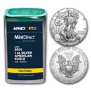 2021 1 oz Silver Eagles (20-Coin MD Premier + PCGS FS Tube)