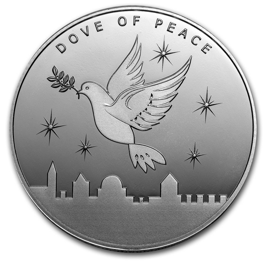 2021 1 oz Silver Round Holy Land Mint (Dove of Peace - Prooflike)