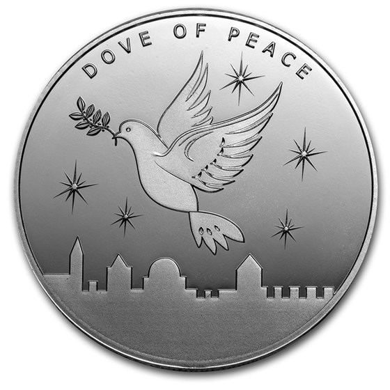 2021 1 oz Silver Round Holy Land Mint (Dove of Peace - Prooflike)