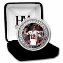 2021 1 oz Silver Round - Tom Brady "Career Passing Yards Record"