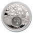 2021 1 oz Silver Treasures of the U.S. Connecticut Mica (Box/COA)