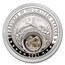 2021 1 oz Silver Treasures of the U.S. Connecticut Mica (Box/COA)
