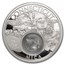 2021 1 oz Silver Treasures of the U.S. Connecticut Mica (Box/COA)