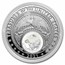 2021 1 oz Silver Treasures of the U.S. Iowa Quartz (Box/COA)