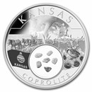 2021 1 oz Silver Treasures of the U.S. Kansas Coprolite (Box/COA)