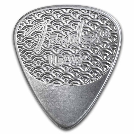 2021 10 gram Silver Fender® 351 Heavy Guitar Pick (.925 fine) 2021 10 gram Silver Fender® 351 Heavy Guitar Pick (.925 fine)