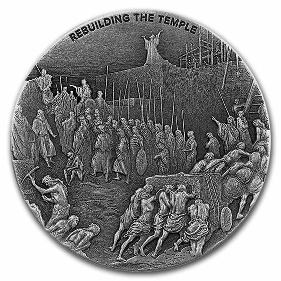 2021 2 oz Silver Coin - Biblical Series (Rebuilding the Temple) 2021 2 oz Silver Coin - Biblical Series (Rebuilding the Temple)