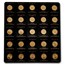 2021 25x 1 gram Gold Maple Leafs Maplegram25™ (In Assay Sleeve)