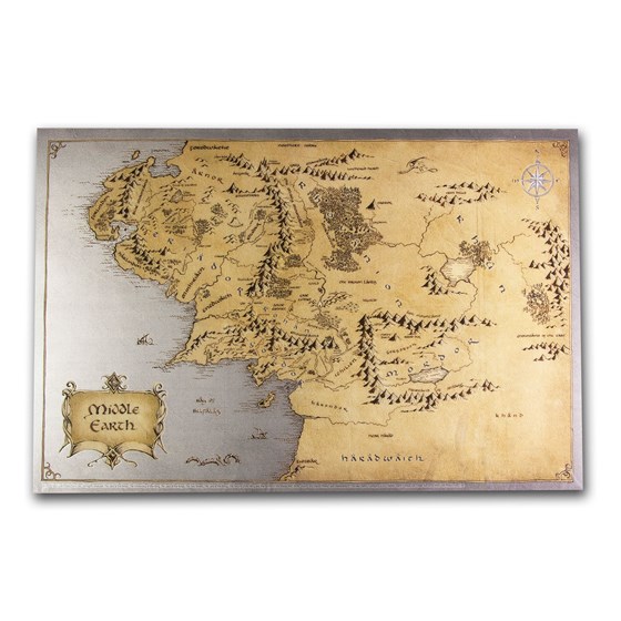 2021 35 gram Silver Foil $2 The Lord of the Rings: Middle Earth 2021 35 gram Silver Foil $2 The Lord of the Rings: Middle Earth