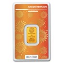 2021 5 gram Gold Bar - Argor-Heraeus Year of the Ox (In Assay)