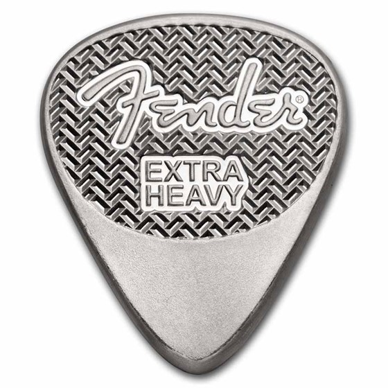 2021 5 gram Silver Fender® Guitar Pick (.925 fine) 2021 5 gram Silver Fender® Guitar Pick (.925 fine)