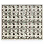 2021 (A-Boston) $1.00 FRN CU (Fr#-B) 50 Uncut sheet