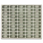 2021 (A-Boston) $1.00 FRN CU (Fr#-B) 50 Uncut sheet