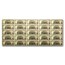 2021 (A-Boston) $5.00 FRN CU (Fr#1999-B) 25 Uncut sheet